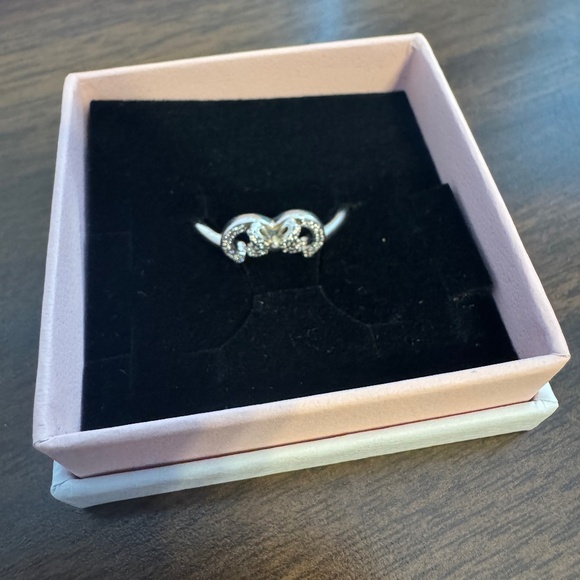 Pandora Disney Minnie Silhouette 925 Sterling Silver Ring - Excellent Condition! - Picture 3 of 3